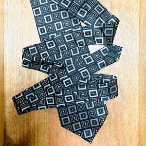 Pierre Cardin 100% Silk Mens Tie Geometric Squares